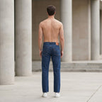 Levi's Deep Indigo Blue Levi's 501 Straight Leg Button Fly J