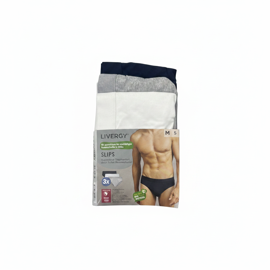 Livergy Men's Black Cotton Boxer Briefs