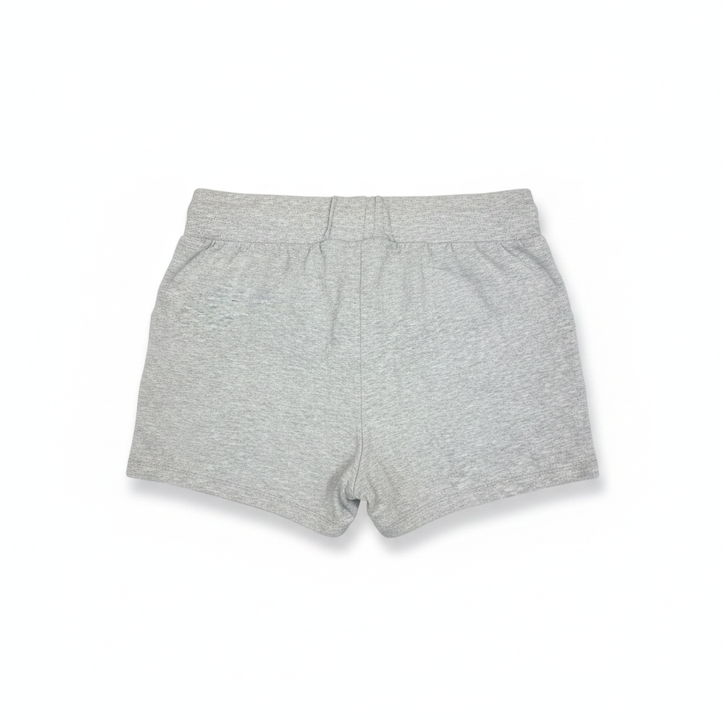 Women's Grey Marl Jersey Drawstring Shorts