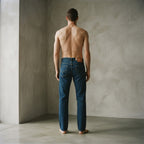 Levi's Deep Indigo Straight Leg Jeans with Signature Button