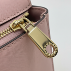 DKNY Women's Blush Pink Saffiano Leather Shoulder Bag