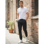 Divided H&M Black Cotton Tapered Cargo Jogger Pants