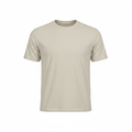 Women's Oversized Beige Cotton Jersey T-Shirt