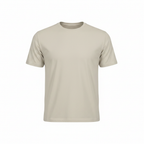 Women's Oversized Beige Cotton Jersey T-Shirt