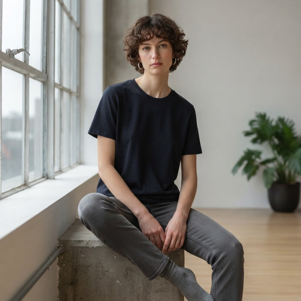 COTTON:ON Cotton:On Deep Navy Regular Fit Crew Neck T-Shirt