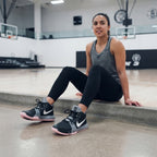 NIKE Nike Black & Pink High-Top Basketball Sneakers