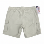 Livergy Men's Khaki Cargo Shorts with Elastic Waist