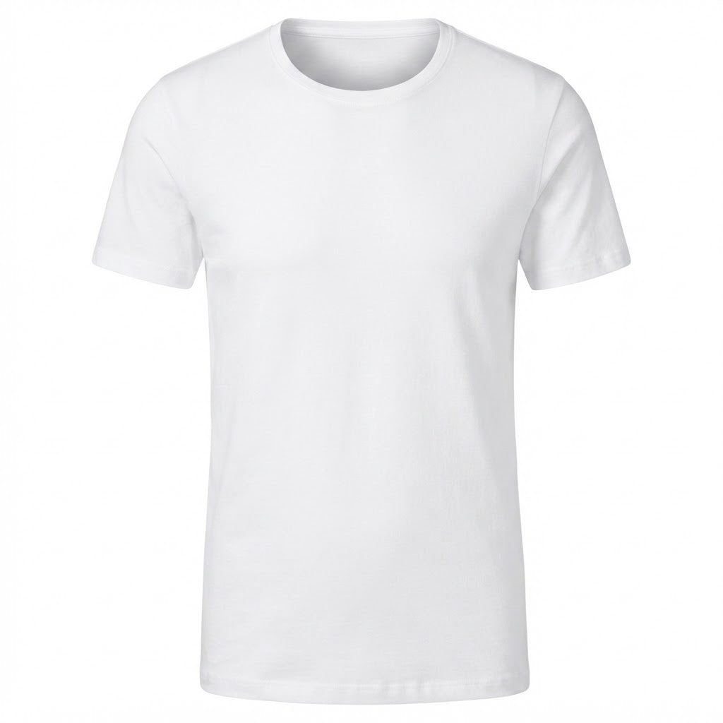 LIVERGY Men's White Short-Sleeve Cotton Crew Neck Undershirt