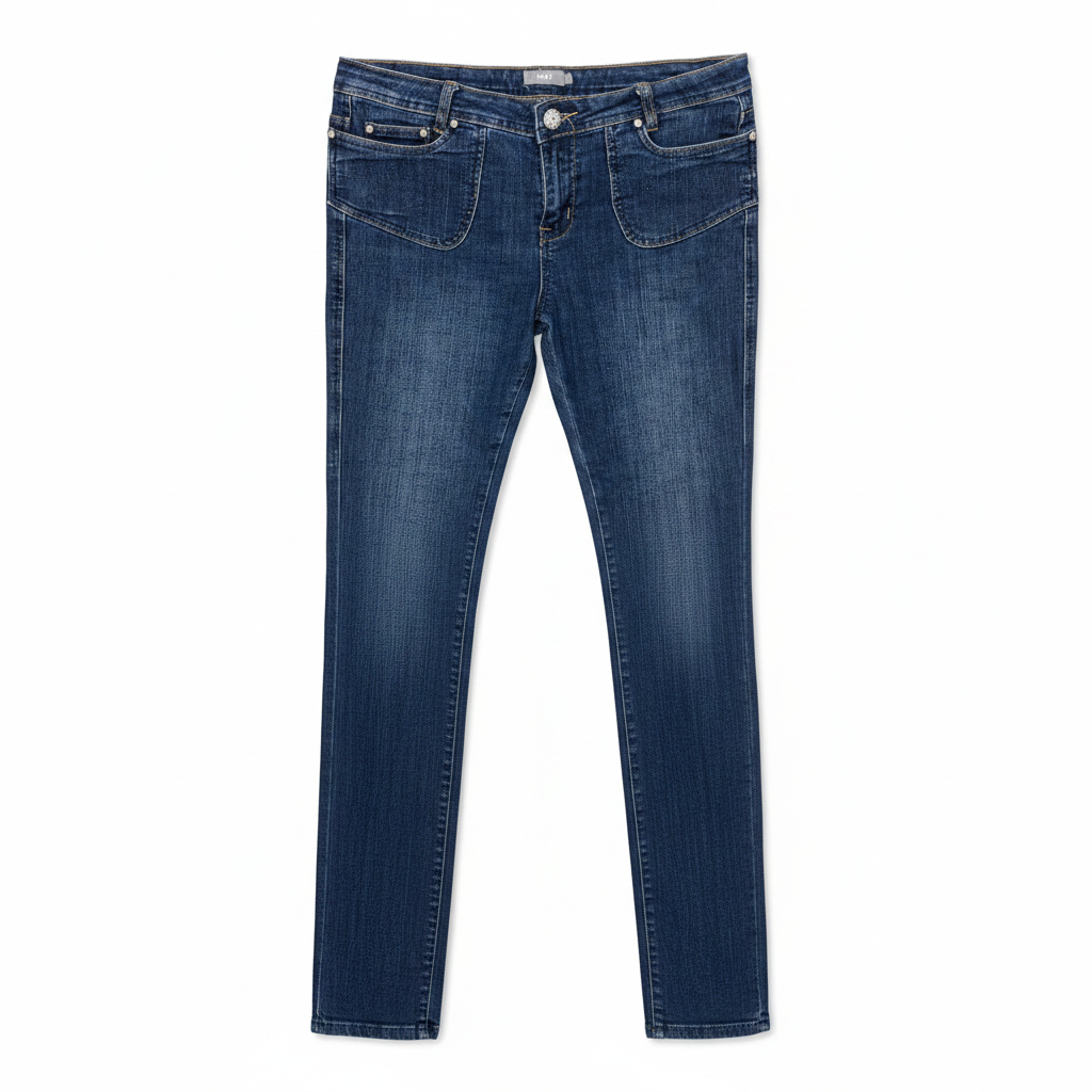 Max Women's Dark Blue Flare Leg Denim Jeans