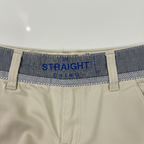 max Men's Beige Straight-Leg Cotton Chino Trousers