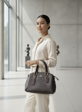 COACH NEW YORK Coach Signature Monogram Brown Satchel