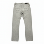 Women's Stone Grey Straight Leg Cotton Trousers