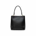 Prada Black Saffiano Leather Bucket Bag