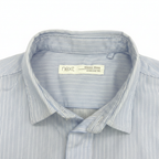 Next Kids Blue & White Striped Short Sleeve Cotton Shirt