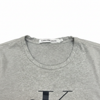 Calvin Klein Jeans Men's Grey Logo Graphic T-Shirt