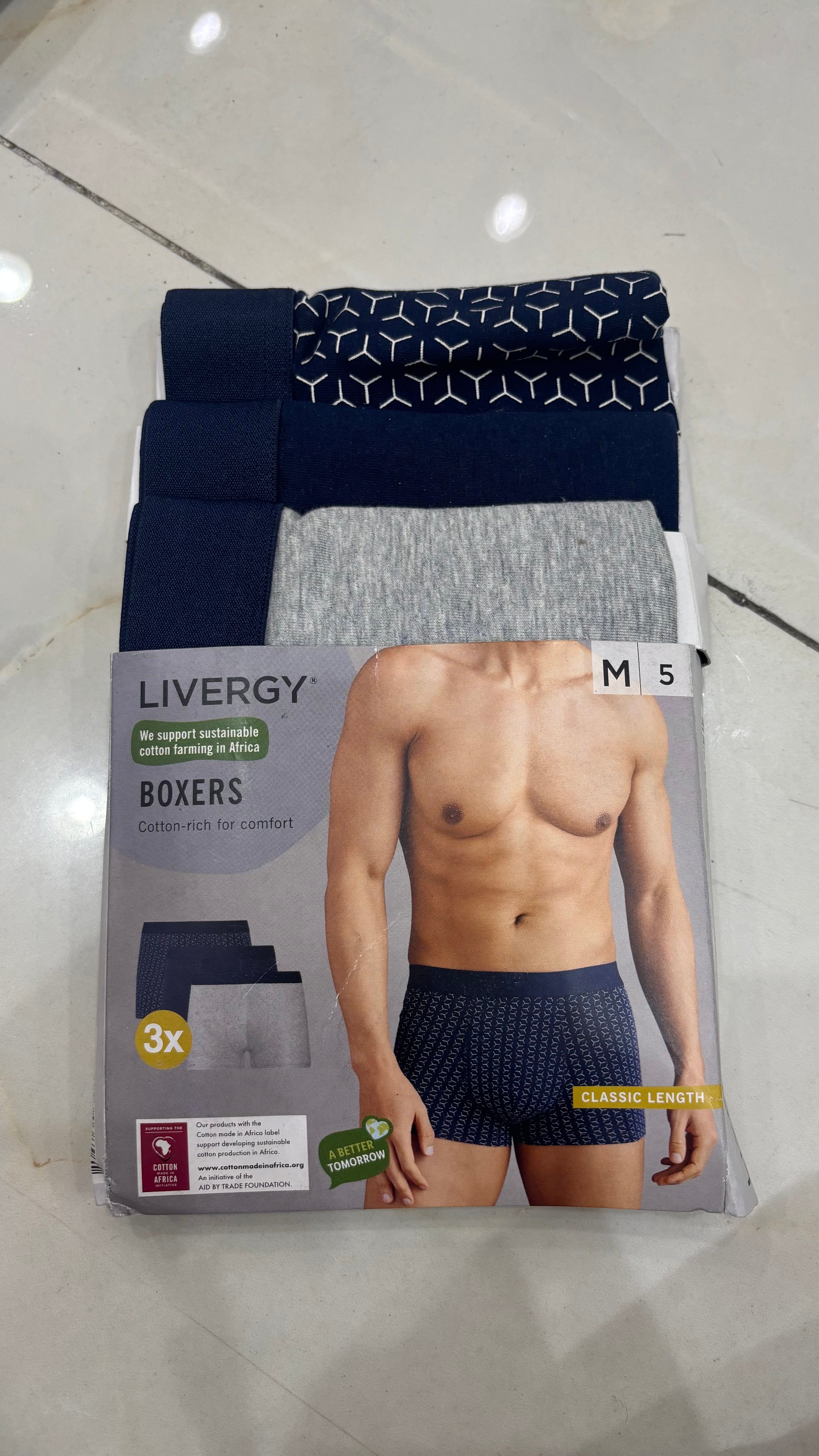 Livergy Men's Classic Cotton Patterned Boxer Shorts
