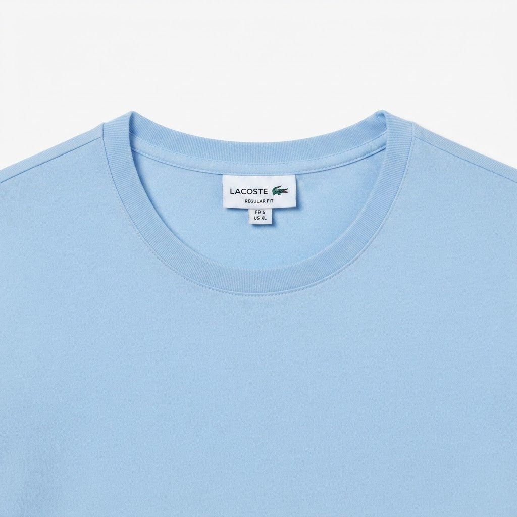 Women's Light Blue Relaxed Cotton Crew Neck T-Shirt