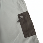 Men's Grey Lightweight Cargo Shorts with Zipper Pocket