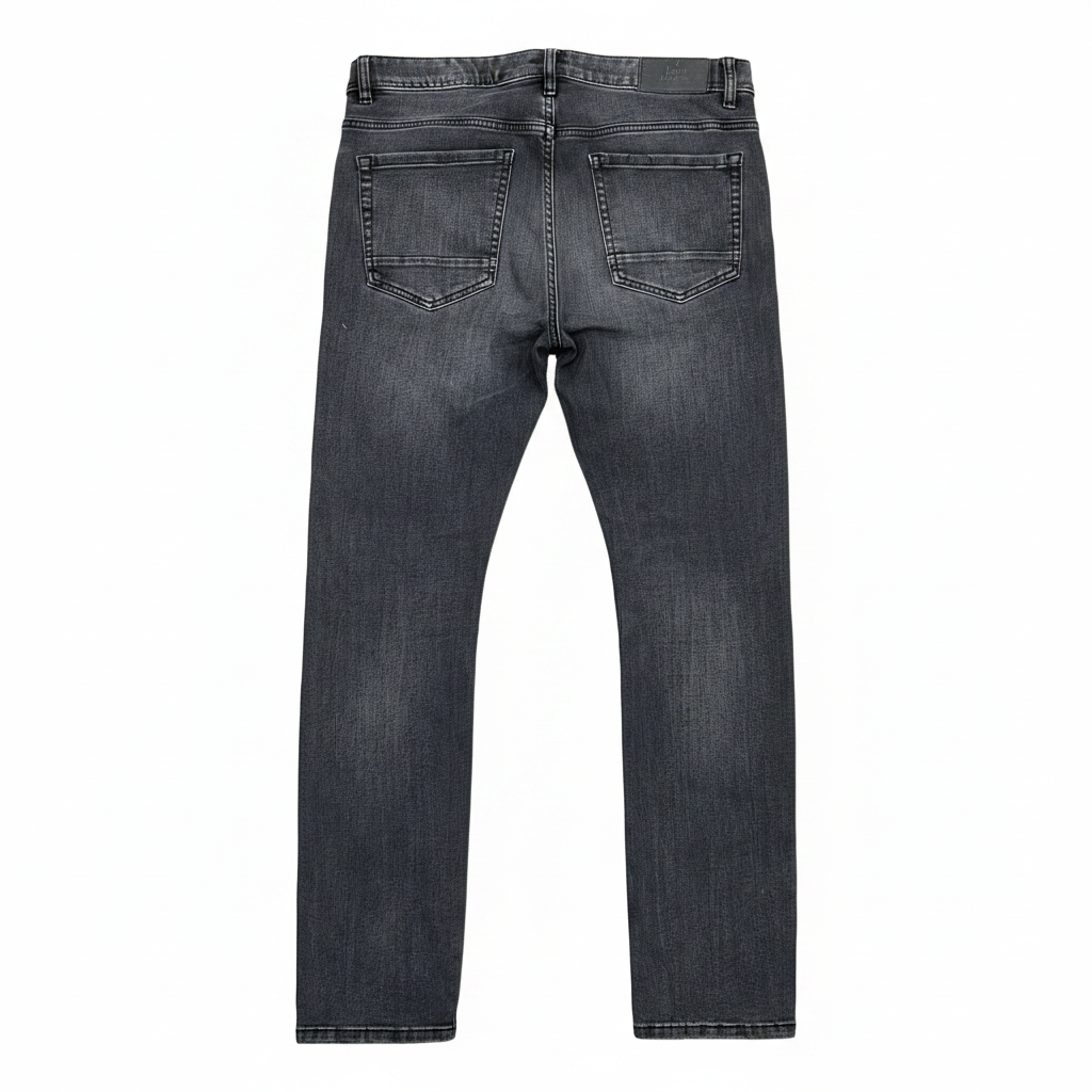 Women's Faded Dark Grey Slim Fit Denim Jeans
