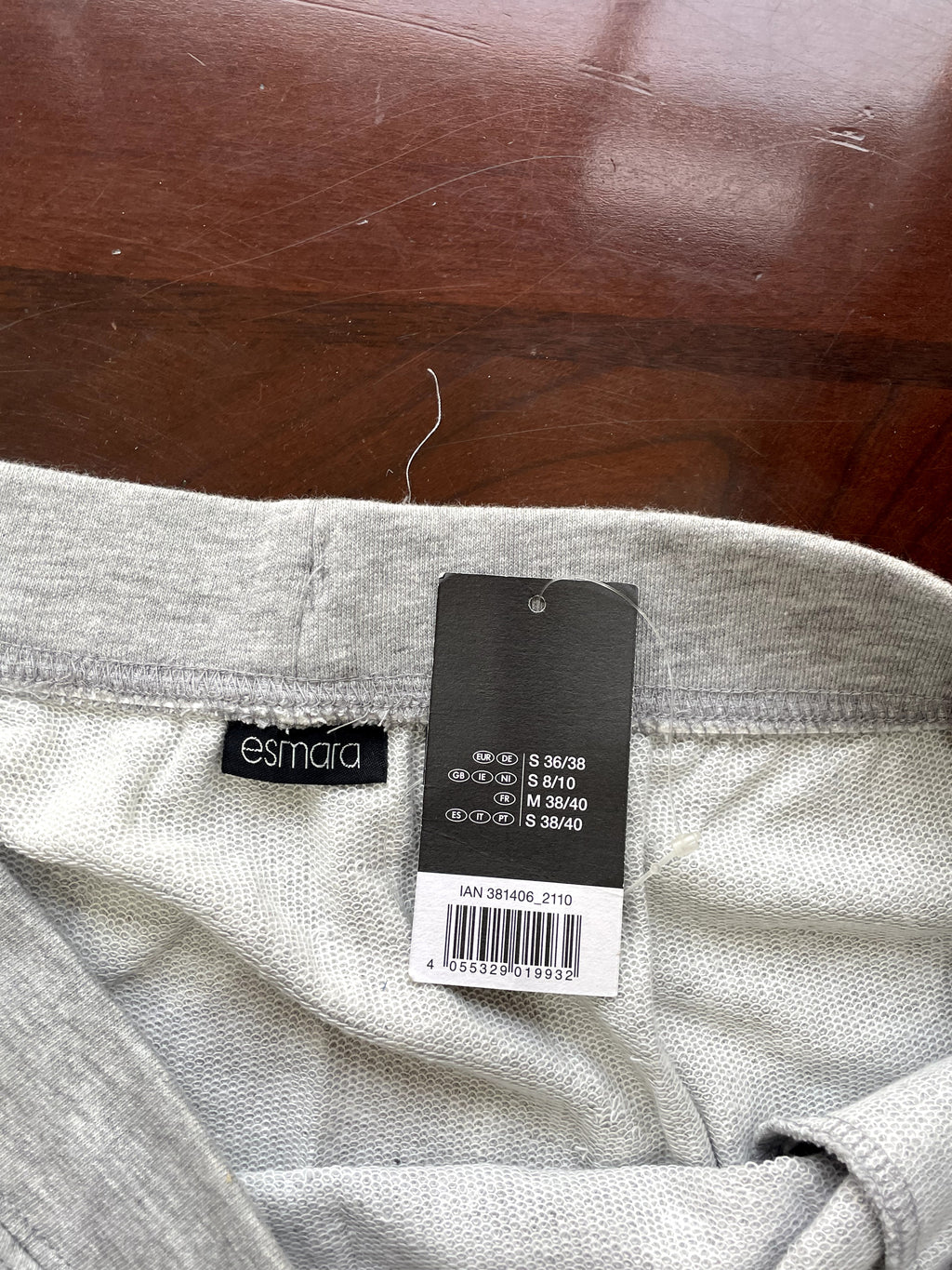 Light Grey Heather Drawstring Jersey Mini Skirt