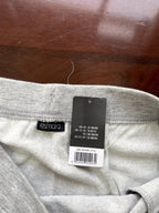Light Grey Heather Drawstring Jersey Mini Skirt