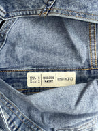 esmara Mid-Wash Blue Acid Wash Denim Short Overalls