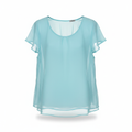 Polo Ralph Lauren Light Blue Knit Short Sleeve Top