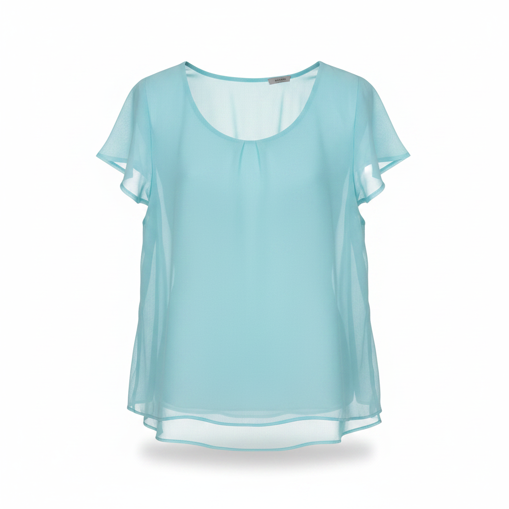 Polo Ralph Lauren Light Blue Knit Short Sleeve Top