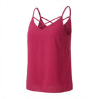 DOROTHY PERKINS Women's Magenta Sleeveless Criss-Cross V-Nec