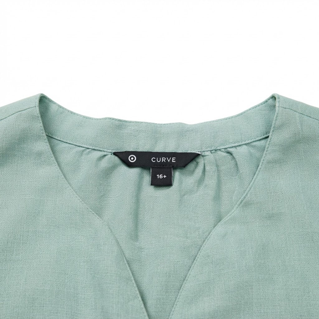 Women's Sage Green Linen Relaxed Button-Down Blouse