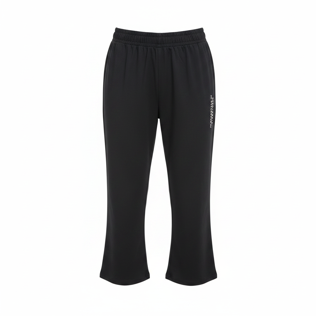 ESSENTIALS STREETWEAR Women's Black High-Waist Flare Leg Str