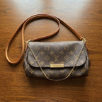 LOUIS VUITTON PARIS Brown Monogram Coated Canvas Crossbody B
