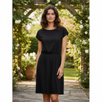 Esmara Women's Black Cotton Dress with Pockets