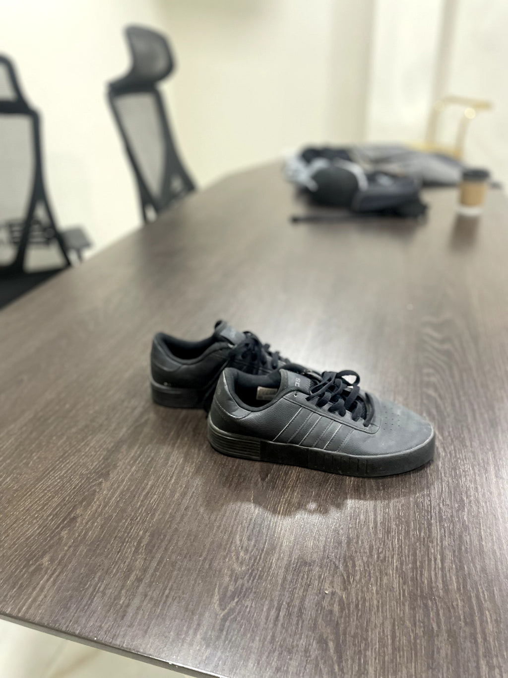 adidas Adidas Grey Suede Low-Top Sneakers