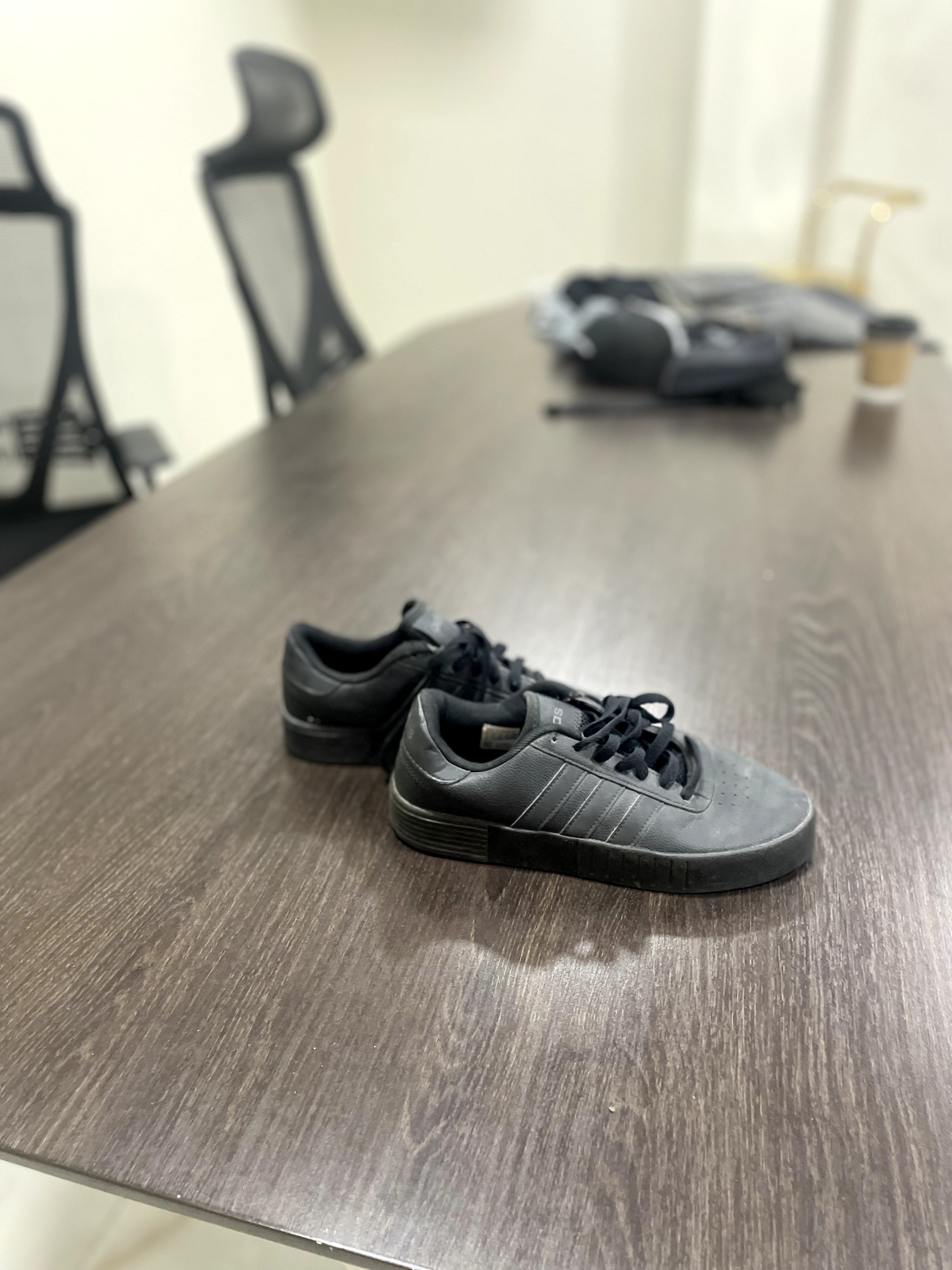 adidas Adidas Grey Suede Low-Top Sneakers