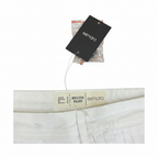 Women's White Denim Raw Hem Casual Shorts