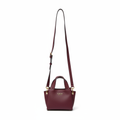 Guess Burgundy Pebbled Mini Crossbody Bag