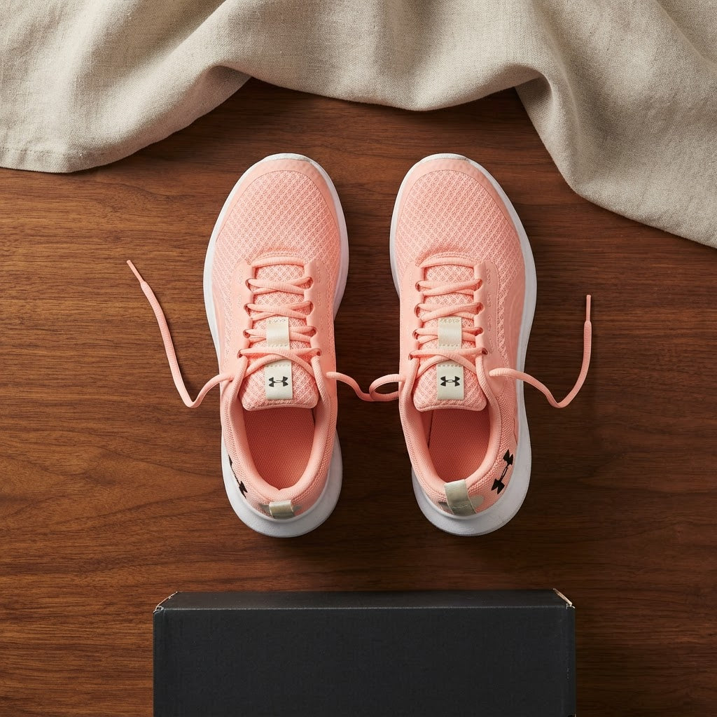 UNDER ARMOUR Women's Peach Mesh Running Sneakers