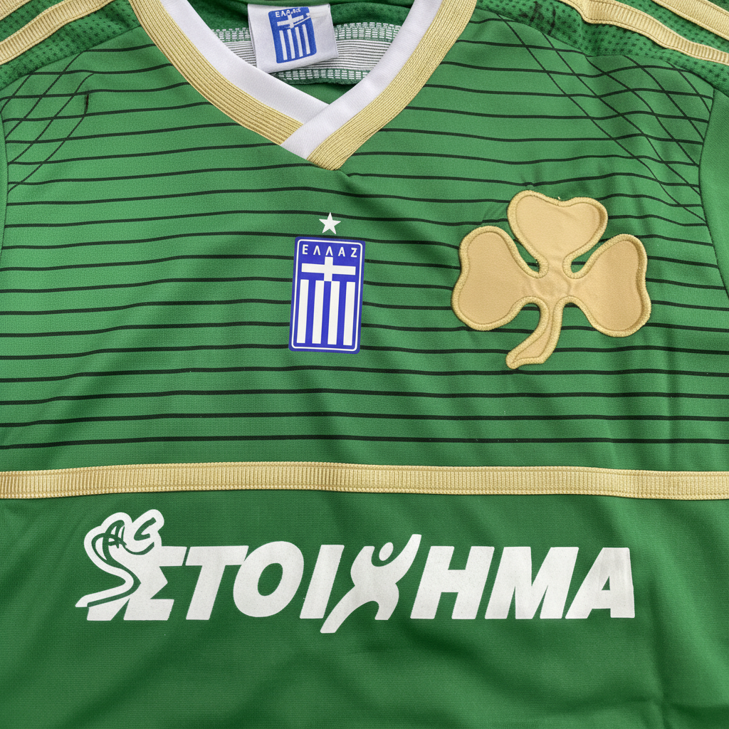 Kids Green Panathinaikos Style Football Kit Jersey & Shorts