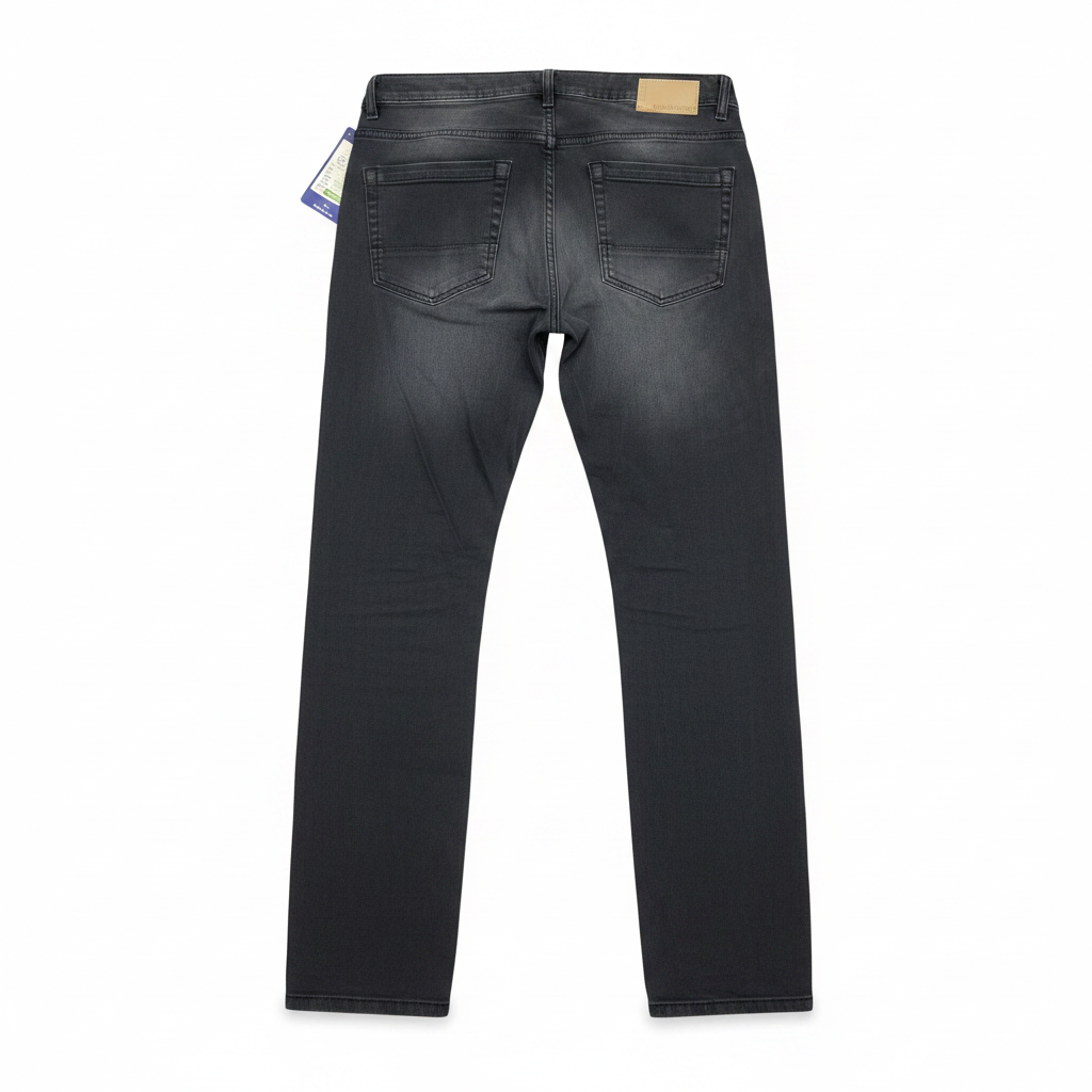 Livergy Men's Slim Fit Washed Black Denim Jeans
