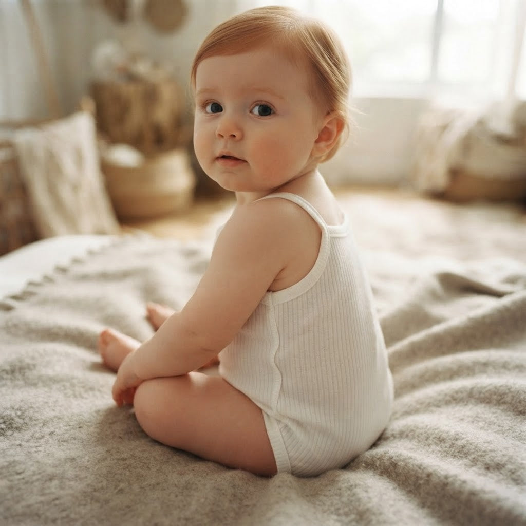 SHEIN White Ribbed Spaghetti Strap Baby Short Romper