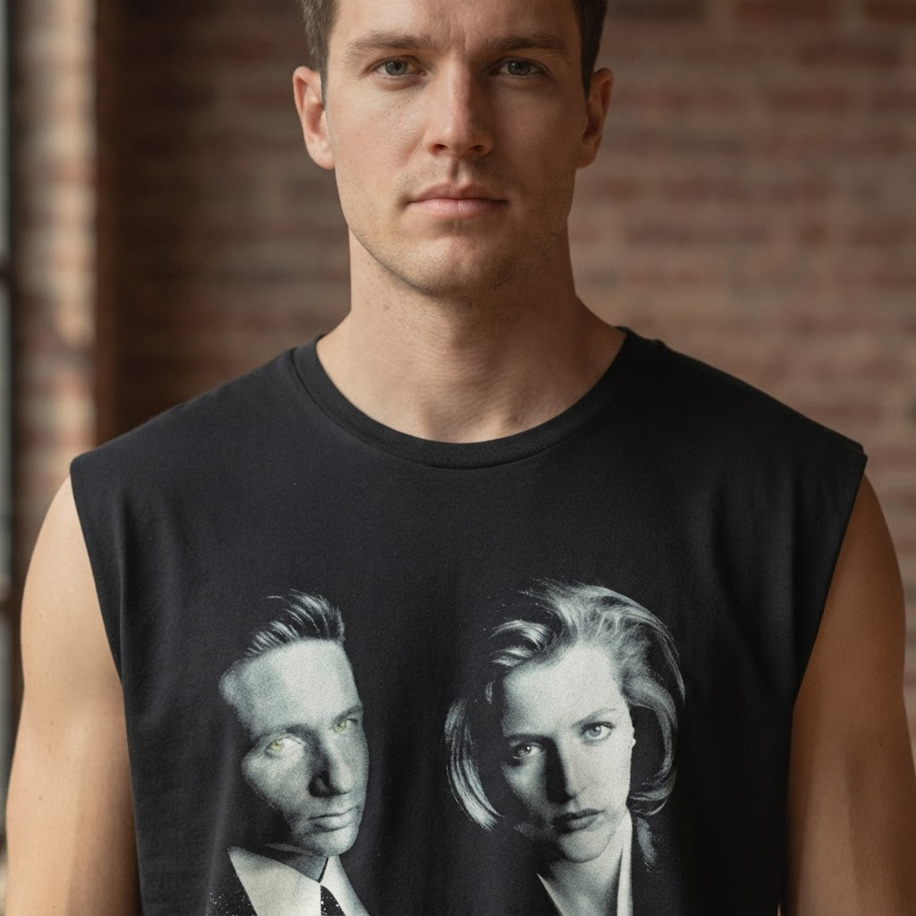 The X-Files Black The X-Files Graphic Print Unisex Relaxed T