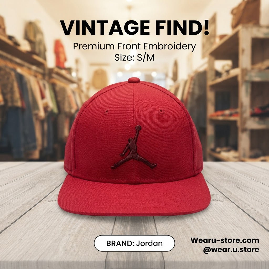 Jordan Red Jumpman Flat-Brim 6-Panel Cap