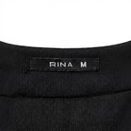 Women's Black Open-Front Abaya with Bell Sleeves