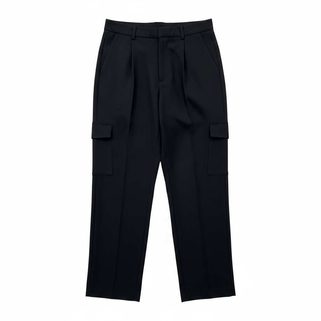 ET VOUS Women's Black Cargo Trousers Size 18
