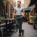 Thrills Slacker Cargo Pants in Olive Green - Size 32