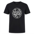 anko Black Merry Christmas Graphic T-Shirt Regular Fit XL