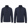 Livergy Men's Navy Blue Half-Zip Fleece Pullover