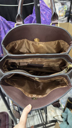 COACH NEW YORK Coach Signature Monogram Brown Satchel