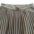 Women's Elegant Black Pleated Midi Skirt